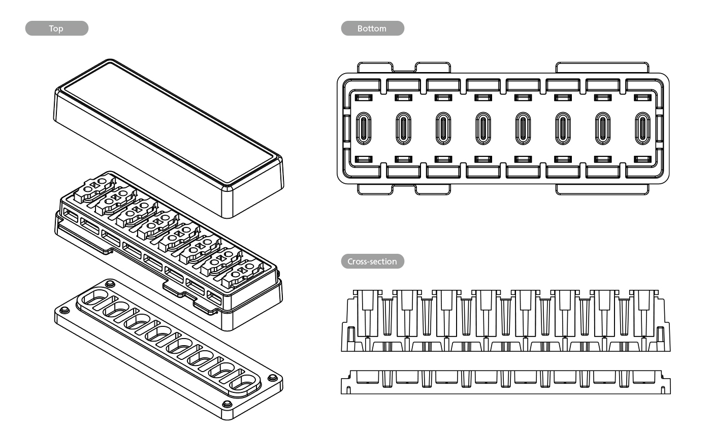 Schema of the different parts of the MEPS-TBC-WL platform