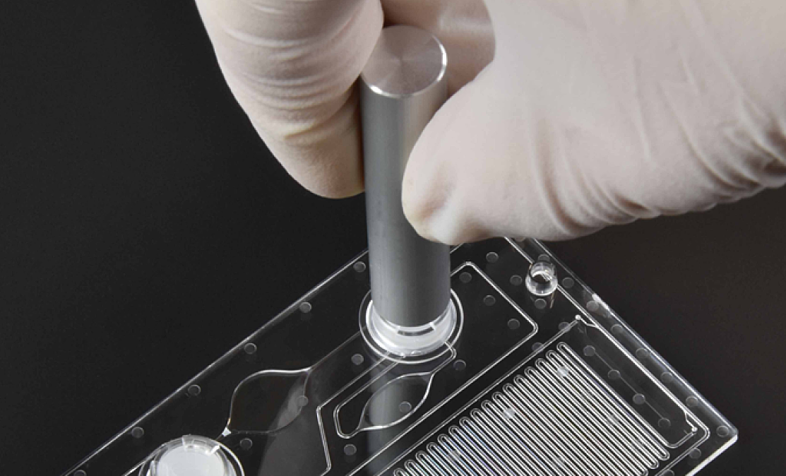 Actuator of the rotary valve chip