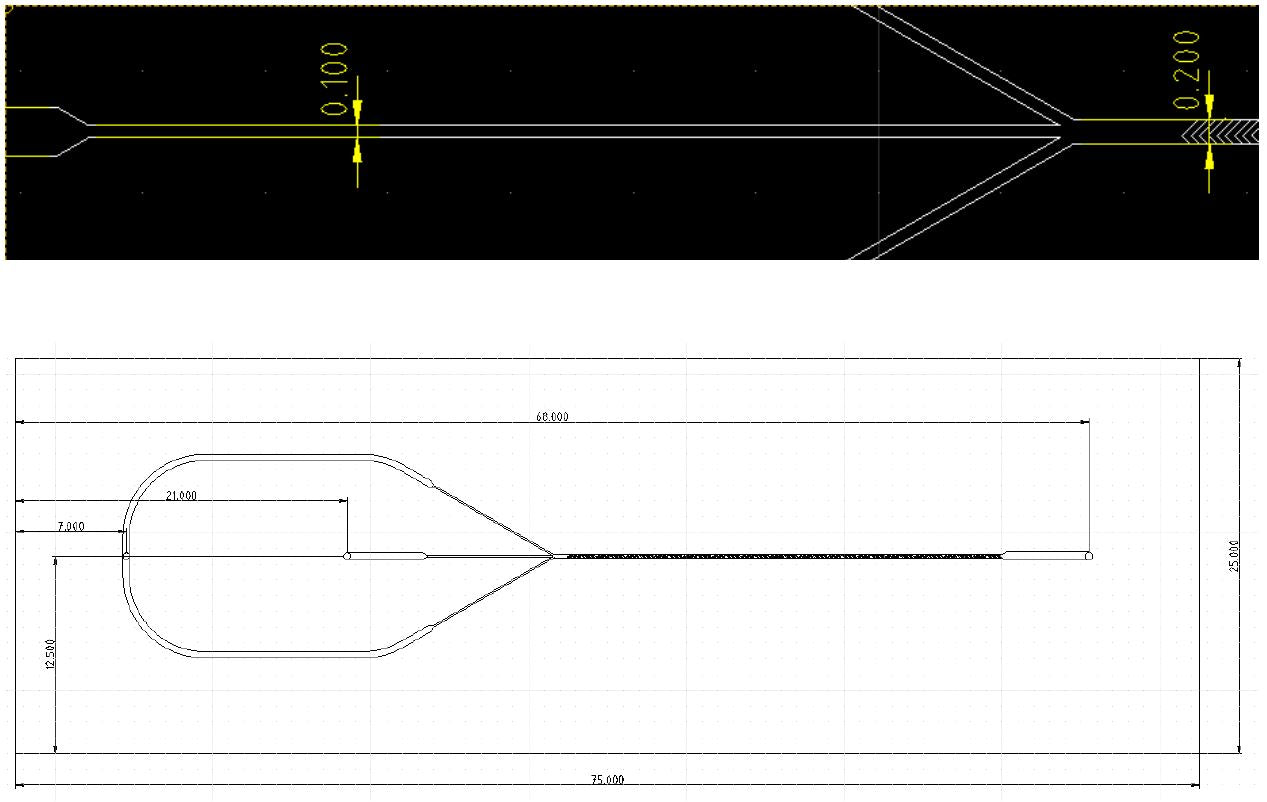Herringbone mixer design with dimensions