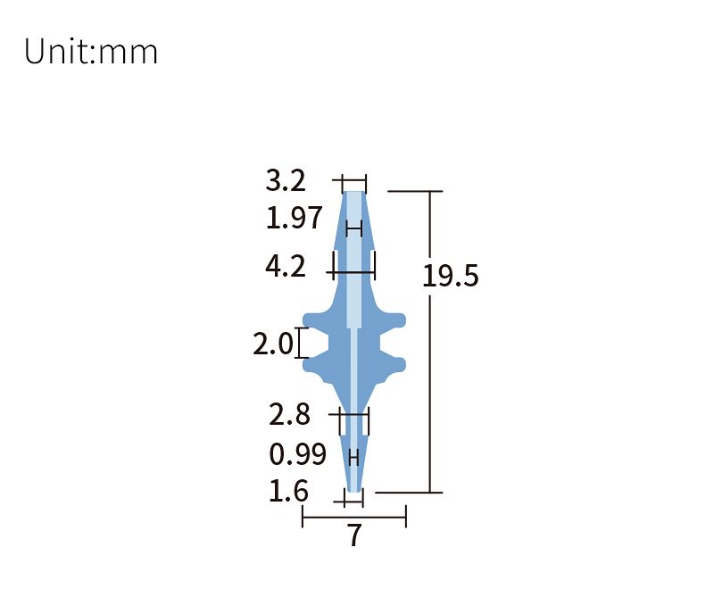 technical drawing of PP Straight Reducing Union BB-010